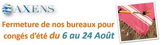 fermeture congés été axens