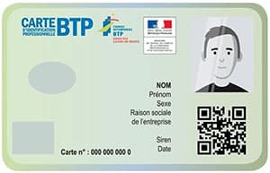 carte btp obligatoire