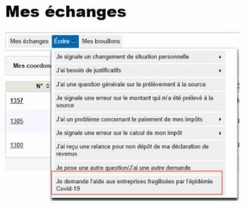 effectuer demande aide exceptionnelle covid-19