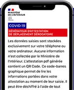 attestation déplacement smartphone